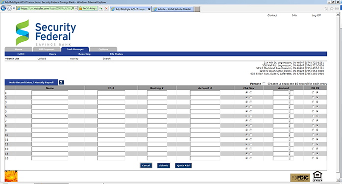 Cash Management